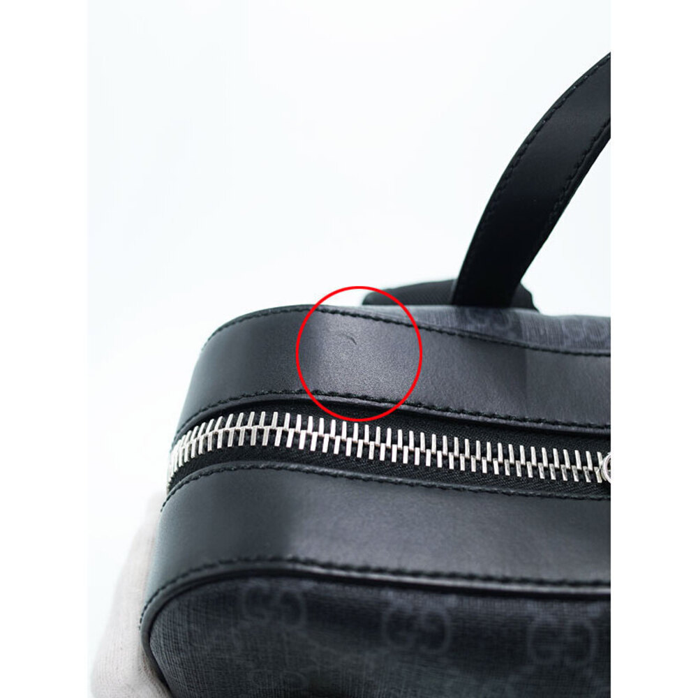 Gucci GG Backpack monogram Supreme black canvas - Picture 5 of 9
